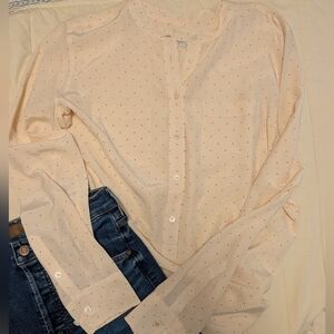 Equipment Femme Silk Swiss Dot Blouse